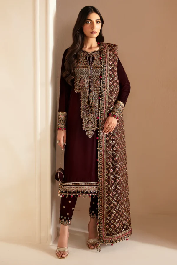 EMBROIDERED VELVET FORMAL VF-2022 - Image 2