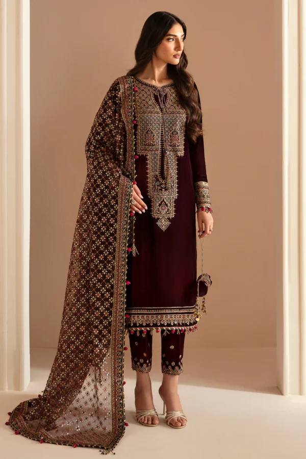 EMBROIDERED VELVET FORMAL VF-2022