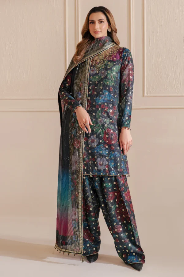 EMBROIDERED RAW SILK UR-7051 - Image 2