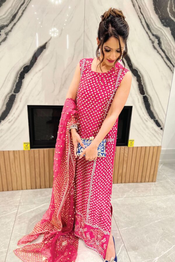 EMBROIDERED RAW SILK UR-7048