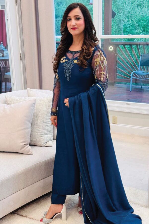 EMBROIDERED CHIFFON UC-3028