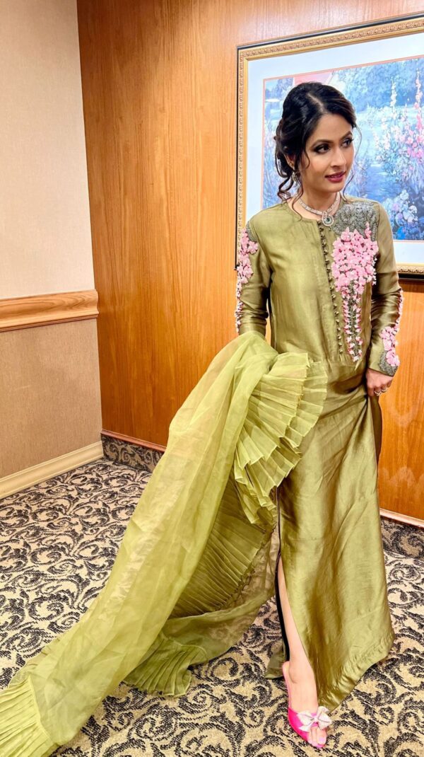 EMBROIDERED RAW SILK UR-7049 - Image 2