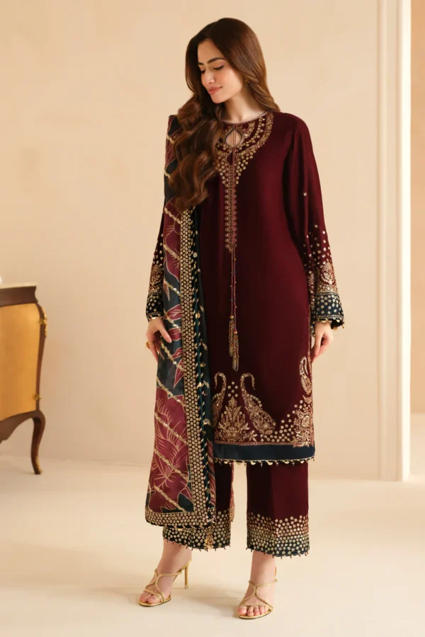 EMBROIDERED VELVET FORMAL VF-2038