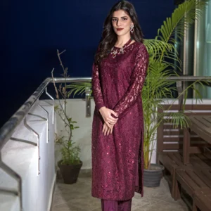 EMBROIDERED CHIFFON UC-8063
